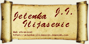 Jelenka Ilijašević vizit kartica